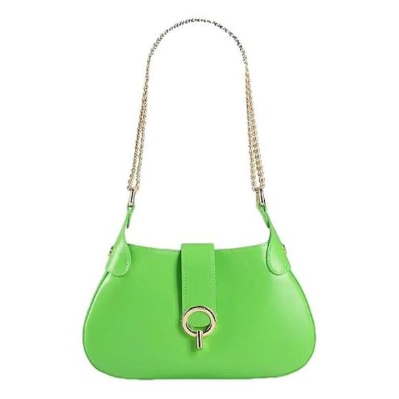 NWT $385 SANDRO Sweet Janet Chain Bag Vert Pomme Apple Green - Picture 1 of 13